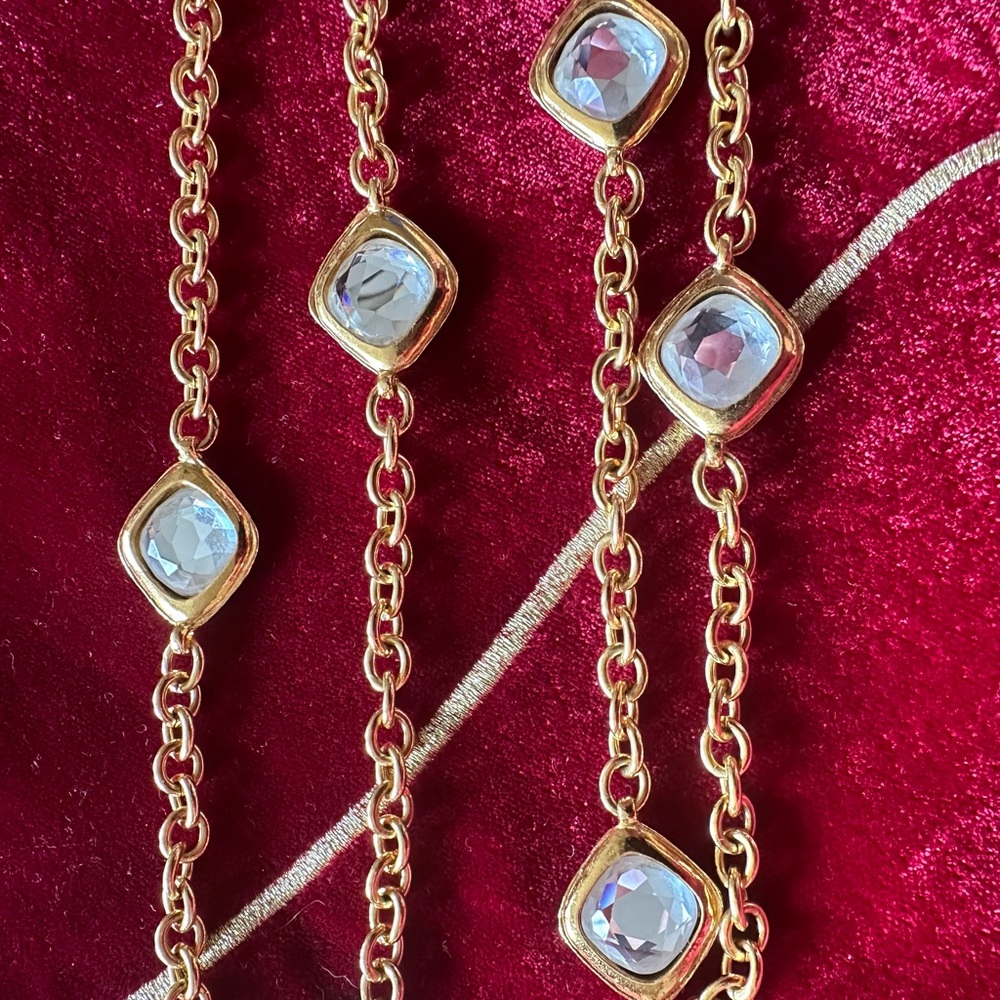 Chanel Vintage Quilted Crystal Sautoir - Picture 2 of 4